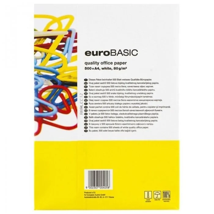 Hartie Copiator A4 Eurobasic, 80 g/mp, 500 coli/top-% Lichidare de stoc %
