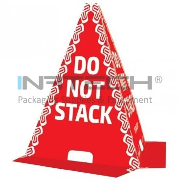 Conuri Protectie Lungime 300 mm, Latime 300 mm, Inaltime 320 mm, Композиции Carton Ondulat, Цвят Rosu / Alb, Buc / Pachet 25