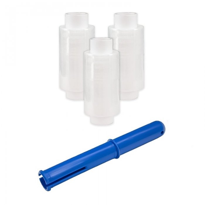Kit Starter 3 Mini Role Folie Stretch-Folie Stretch, Legare Si Paletizare