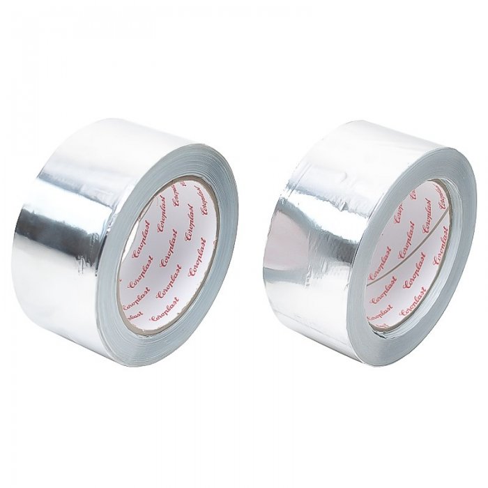 Banda Adeziva Din Aluminiu 50 mm x 50 m x 50 my-Banda Adeziva Aluminiu
