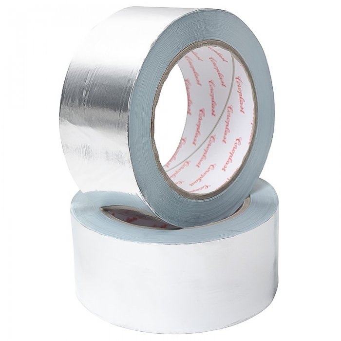 Banda Adeziva Din Aluminiu 50 mm x 50 m x 50 my-Banda Adeziva Aluminiu