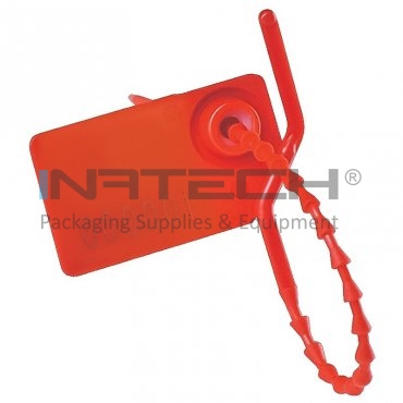 Sigilii De Securitate Lungime 155 mm, Dimensiuni 35x20 mm, Forta de Rupere 15 Kg, Цвят Червен, Buc / Pachet 5