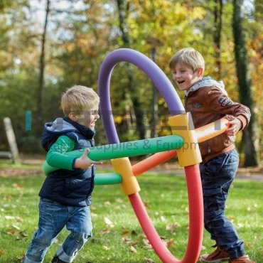 Conector Spuma 4 Gauri Lungime 250 mm, Diametru 60 mm, Grosime 15 mm, Conector 4 Orificii, Цвят Жълт