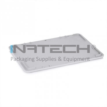 Capac Pentru Euro Container, 600 x 400 x 30 mm Dimensiuni 600x400x30 mm, Композиции PP Natur, Compatibil Lada Plastic, Цвят Сив