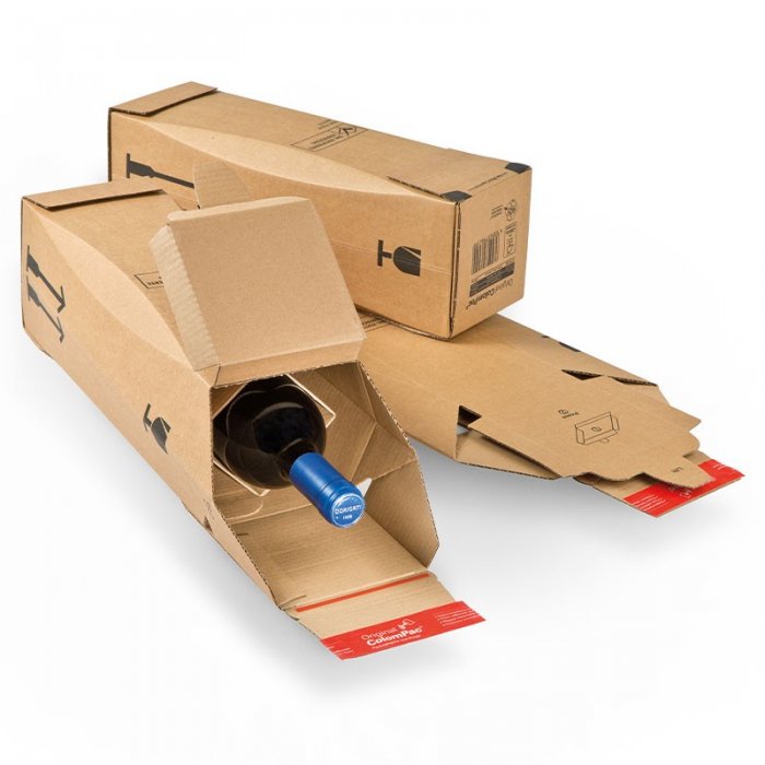 Cutie Transport Sticle De Vin ColomPac ®-Cutii Din Carton Pentru Sticle De Vin