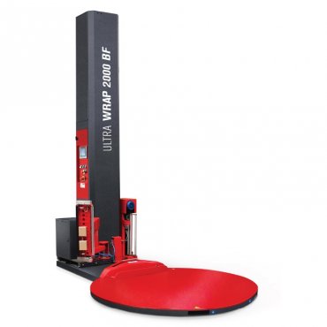 Автоматична машина за обвиване Ultra Wrap 2000 BF Размер на палета 1000 х 1200 мм, Тегло на палета 2000 кг, Височина на палета 2500 мм, Автоматично рязане и сгъване ДА