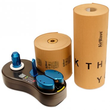 Starter Kit Sistem De Ambalare AirBoy Nano4 Si Perne De Aer Din Hartie Lungime 430 mm, Latime 190 mm, Inaltime 195 mm, Композиции PaperWave-Bio 50 MY, Greutate 2,6 kg, Alimentare 220 V, Viteza 4-10 m/min