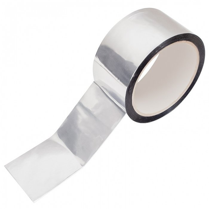 Banda Adeziva Aluminizata 50 mm x 50 m x 47 my-Banda Adeziva Aluminiu