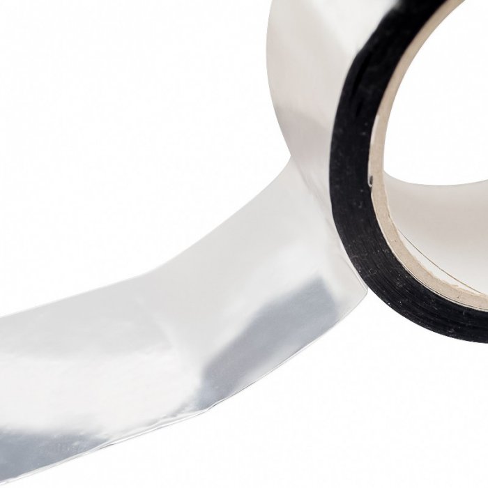 Banda Adeziva Aluminizata 50 mm x 50 m x 47 my-Banda Adeziva Aluminiu