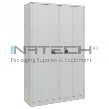 Метален шкаф CEHA, сив, 120 x 42 x 195 см Ширина 1200 мм, Дълбочина 420 мм, Височина 1950 мм, Брой рафтове 4, Максимално тегло/рафт 60 кг