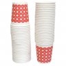 Pahar Carton 8 oz Pentru Bauturi Calde, Imprimare Stea, 50 buc/set-Pahare Carton