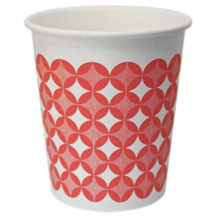 Pahar Carton 8 oz Pentru Bauturi Calde, Imprimare Stea, 50 buc/set-Pahare Carton