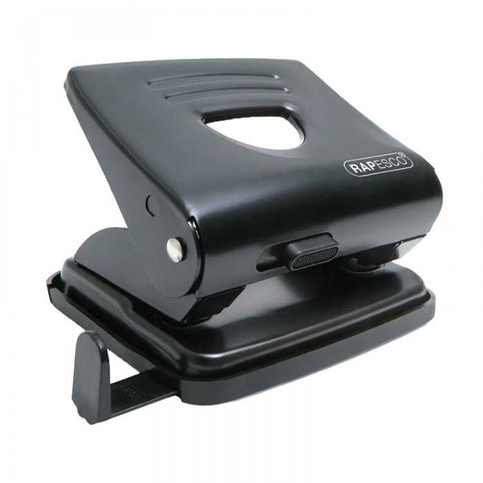 Perforator metalic Rapesco, 25 coli, negru-Perforatoare