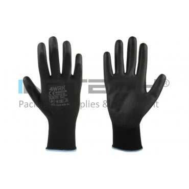 Manusi Lucru MONSOON Marime 10/XL, Композиции poliester-poliuretan, Greutate 13GR/Manusa gr, Цвят tesatura tricotata neagra-acoperire neagra