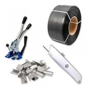 Pachet Aparat Legat Banda + Banda PP 16 mm + Capse 16 mm + Cutter uz industrial-Pachete PROMO