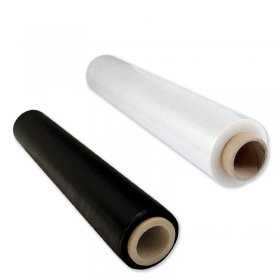 Pachet 6 role Folie Stretch Transparent + 6 role Folie Stretch Negru-Pachete PROMO