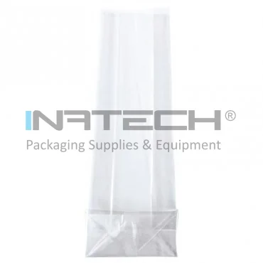 Pungi Cu Pliu De Fund Latime 100 mm, Inaltime 220 mm, Grosime 35 my, Цвят Transparent, Buc / Pachet 1000