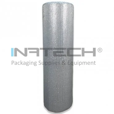 Folie Cu Bule Mici Aluminizata Latime 1000 mm, Lungime 50 m, Straturi 3, Grosime 60 my, Цвят Argintiu