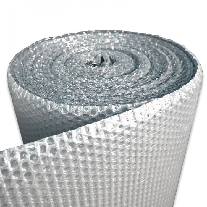 Folie Cu Bule Mici Aluminizata Latime 1000 mm, Lungime 50 m, Straturi 3, Grosime 60 my, Цвят Argintiu